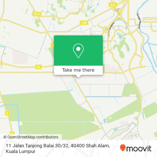 Peta 11 Jalan Tanjong Balai 30 / 32, 40400 Shah Alam