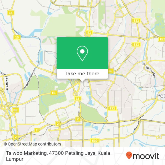 Peta Taiwoo Marketing, 47300 Petaling Jaya
