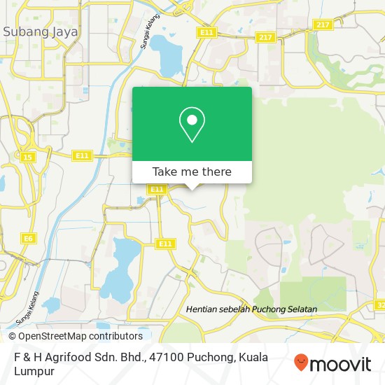 F & H Agrifood Sdn. Bhd., 47100 Puchong map