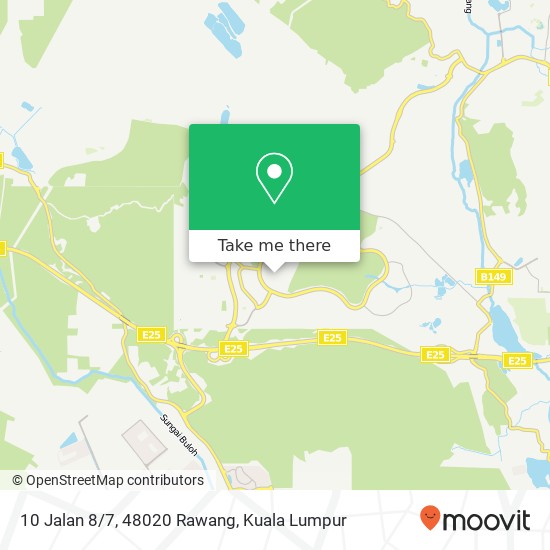 Peta 10 Jalan 8/7, 48020 Rawang