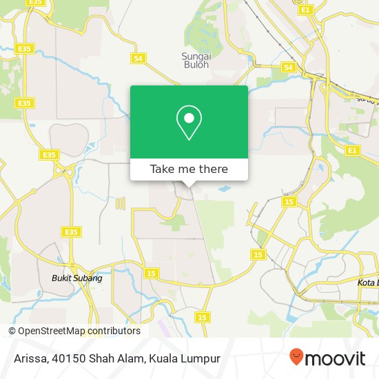 Arissa, 40150 Shah Alam map