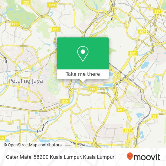 Peta Cater Mate, 58200 Kuala Lumpur