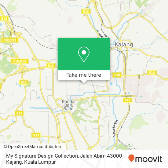 My Signature Design Collection, Jalan Abim 43000 Kajang map