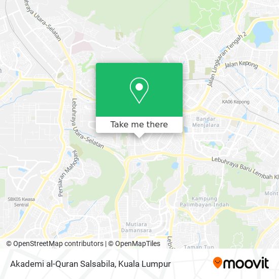 Peta Akademi al-Quran Salsabila
