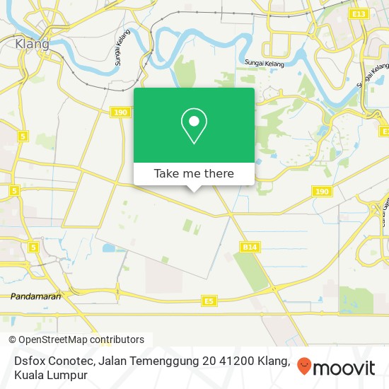 Dsfox Conotec, Jalan Temenggung 20 41200 Klang map