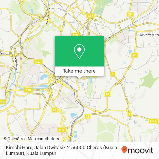 Kimchi Haru, Jalan Dwitasik 2 56000 Cheras (Kuala Lumpur) map