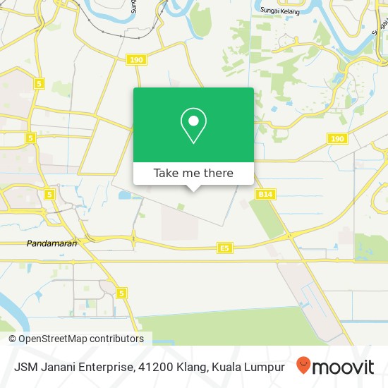 Peta JSM Janani Enterprise, 41200 Klang