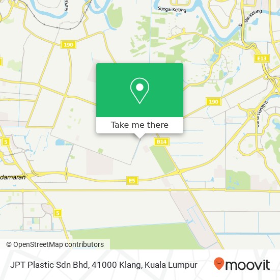 Peta JPT Plastic Sdn Bhd, 41000 Klang