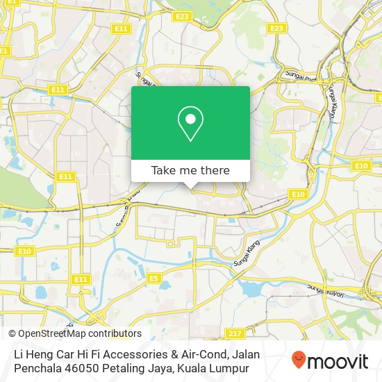 Li Heng Car Hi Fi Accessories & Air-Cond, Jalan Penchala 46050 Petaling Jaya map