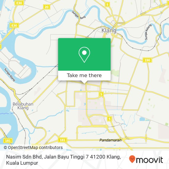 Nasim Sdn Bhd, Jalan Bayu Tinggi 7 41200 Klang map