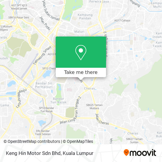 Peta Keng Hin Motor Sdn Bhd