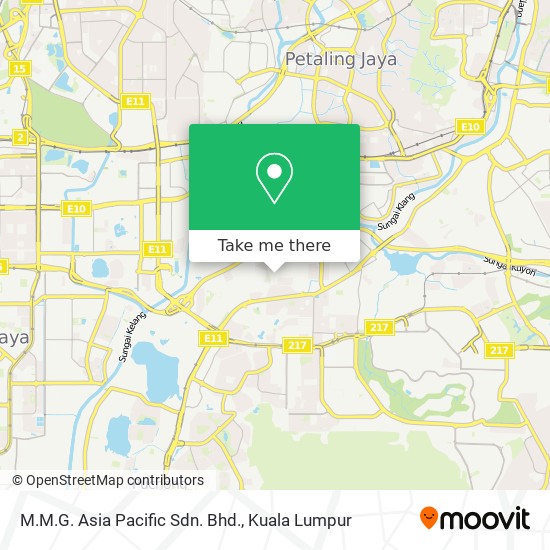 M.M.G. Asia Pacific Sdn. Bhd. map