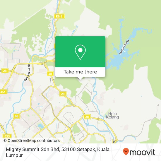 Peta Mighty Summit Sdn Bhd, 53100 Setapak
