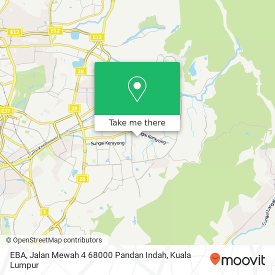 EBA, Jalan Mewah 4 68000 Pandan Indah map