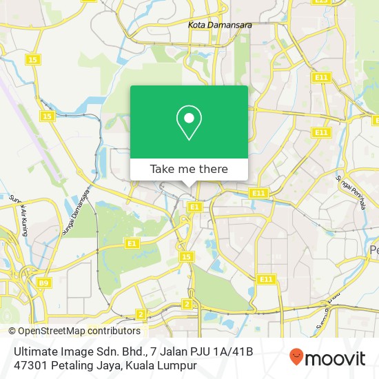 Ultimate Image Sdn. Bhd., 7 Jalan PJU 1A / 41B 47301 Petaling Jaya map