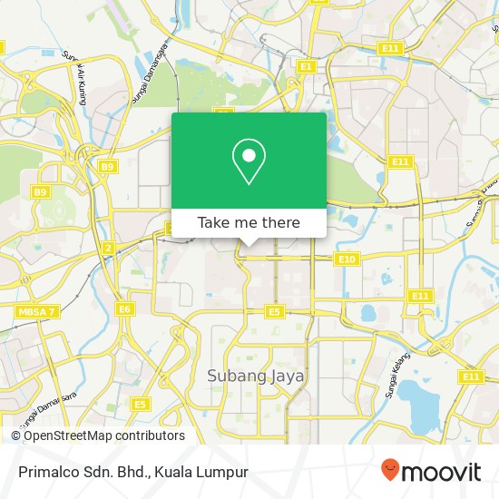 Primalco Sdn. Bhd. map