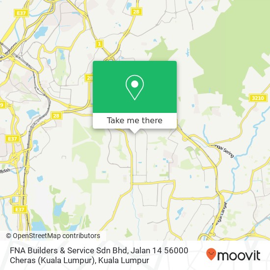 FNA Builders & Service Sdn Bhd, Jalan 14 56000 Cheras (Kuala Lumpur) map