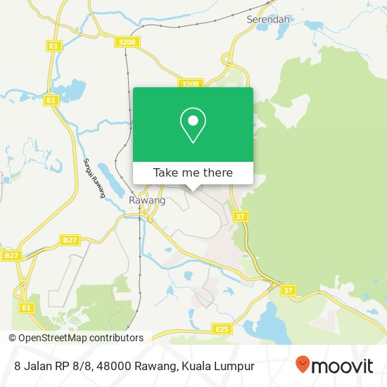 Peta 8 Jalan RP 8/8, 48000 Rawang