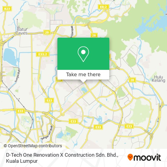 D-Tech One Renovation X Construction Sdn. Bhd. map