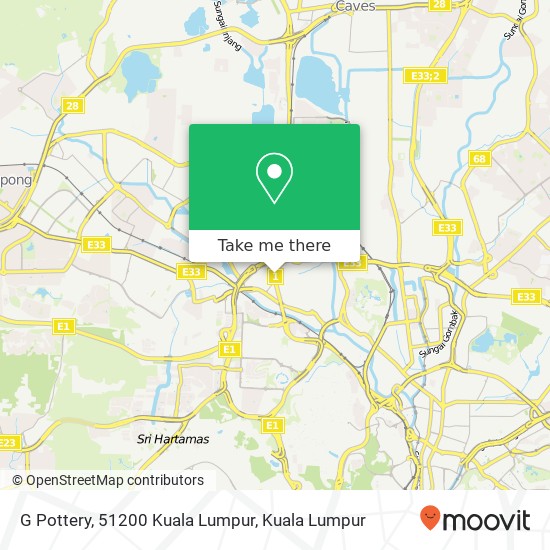 G Pottery, 51200 Kuala Lumpur map