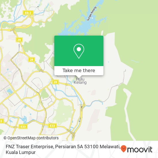 FNZ Traser Enterprise, Persiaran 5A 53100 Melawati map