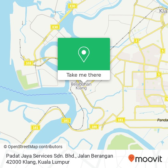 Peta Padat Jaya Services Sdn. Bhd., Jalan Berangan 42000 Klang