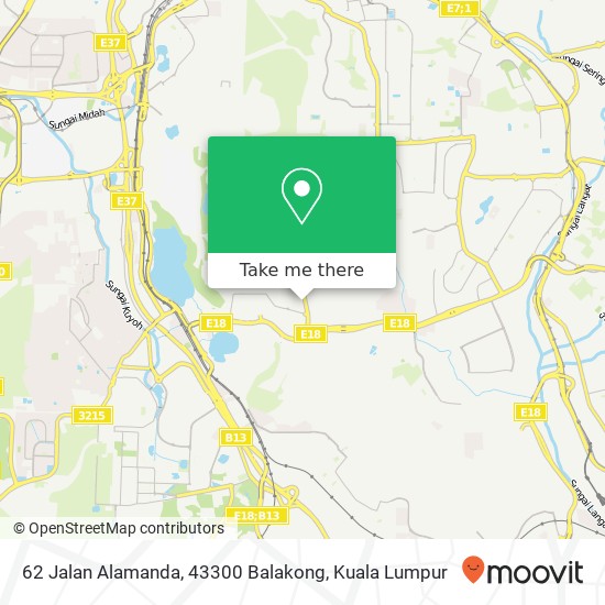 62 Jalan Alamanda, 43300 Balakong map