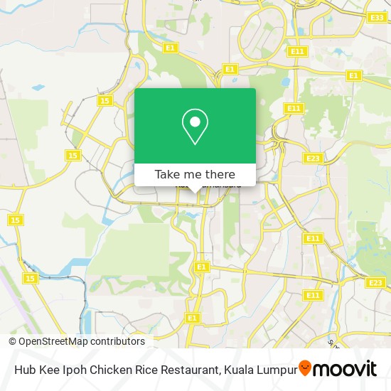 Hub Kee Ipoh Chicken Rice Restaurant map