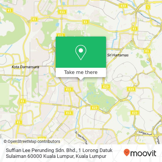 Suffian Lee Perunding Sdn. Bhd., 1 Lorong Datuk Sulaiman 60000 Kuala Lumpur map