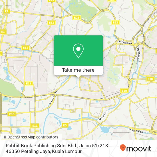 Rabbit Book Publishing Sdn. Bhd., Jalan 51 / 213 46050 Petaling Jaya map