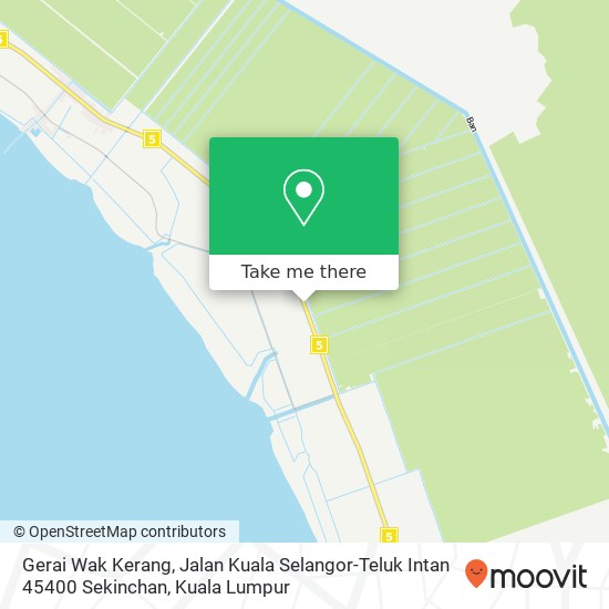 Gerai Wak Kerang, Jalan Kuala Selangor-Teluk Intan 45400 Sekinchan map