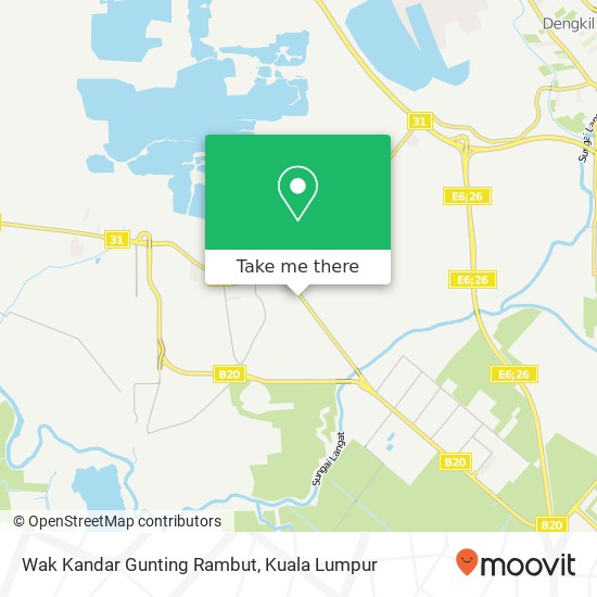 Peta Wak Kandar Gunting Rambut