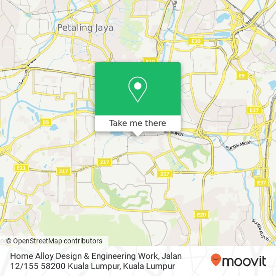 Home Alloy Design & Engineering Work, Jalan 12 / 155 58200 Kuala Lumpur map
