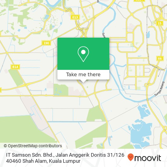 IT Samson Sdn. Bhd., Jalan Anggerik Doritis 31 / 126 40460 Shah Alam map