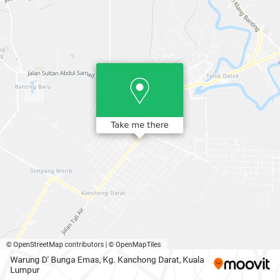 Peta Warung D' Bunga Emas, Kg. Kanchong Darat
