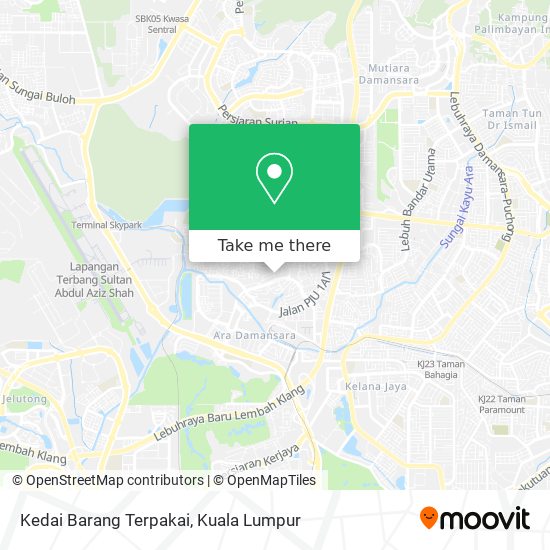 Cara ke Kedai Barang Terpakai di Petaling Jaya menggunakan Bis 