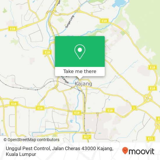 Unggul Pest Control, Jalan Cheras 43000 Kajang map