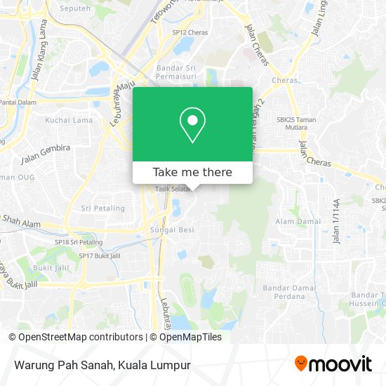 Warung Pah Sanah map