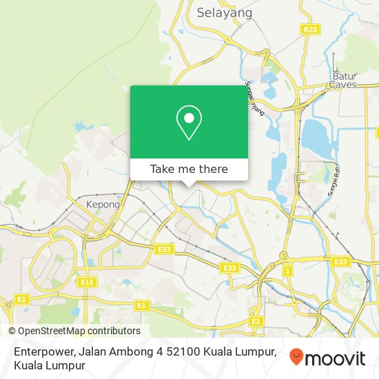 Enterpower, Jalan Ambong 4 52100 Kuala Lumpur map