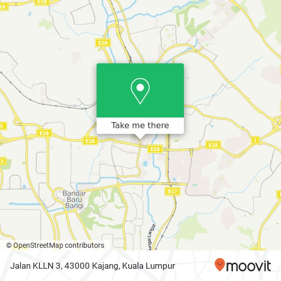 Jalan KLLN 3, 43000 Kajang map