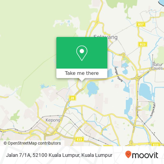 Peta Jalan 7/1A, 52100 Kuala Lumpur