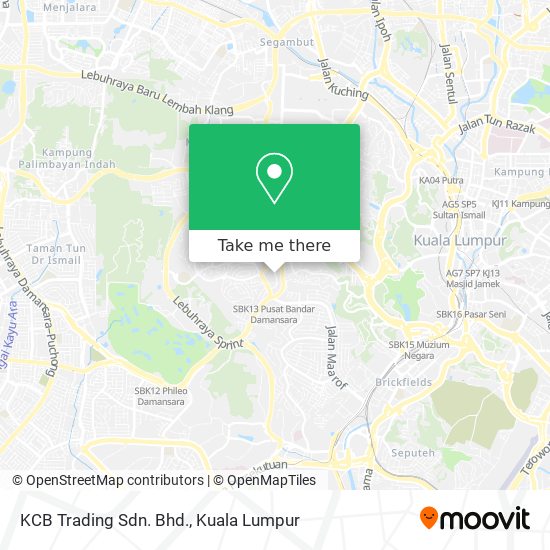 KCB Trading Sdn. Bhd. map