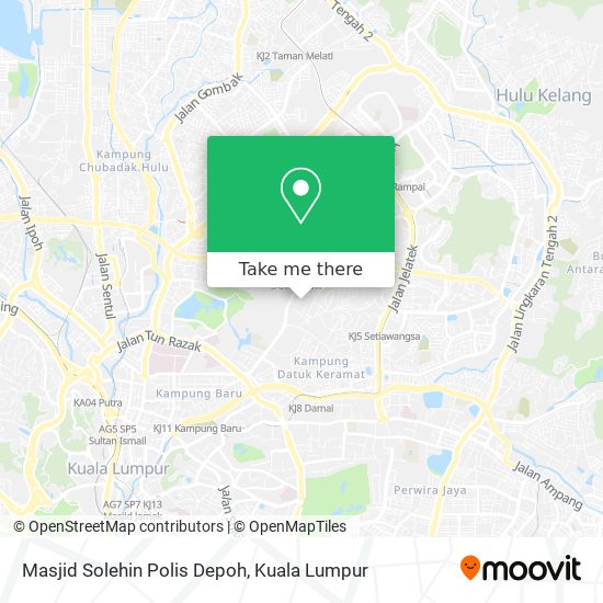 Masjid Solehin Polis Depoh map