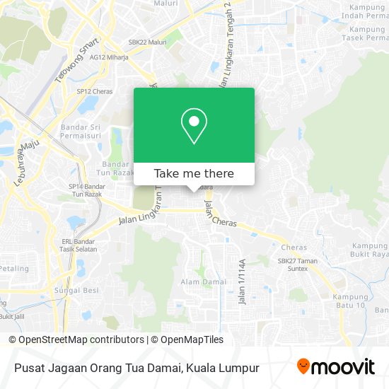 Pusat Jagaan Orang Tua Damai map