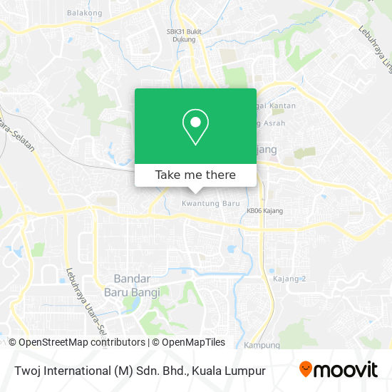 Twoj International (M) Sdn. Bhd. map