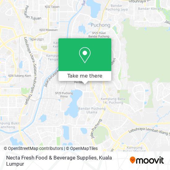 Necta Fresh Food & Beverage Supplies map