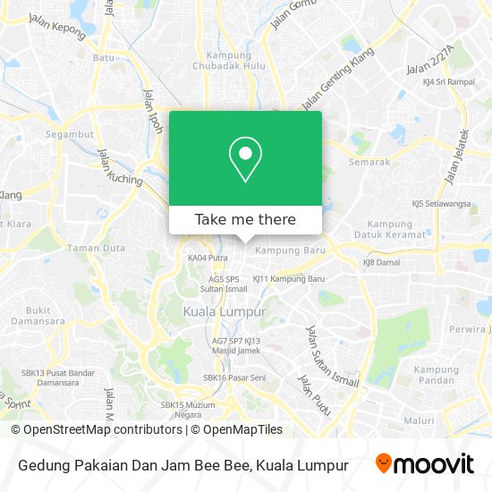 Gedung Pakaian Dan Jam Bee Bee map