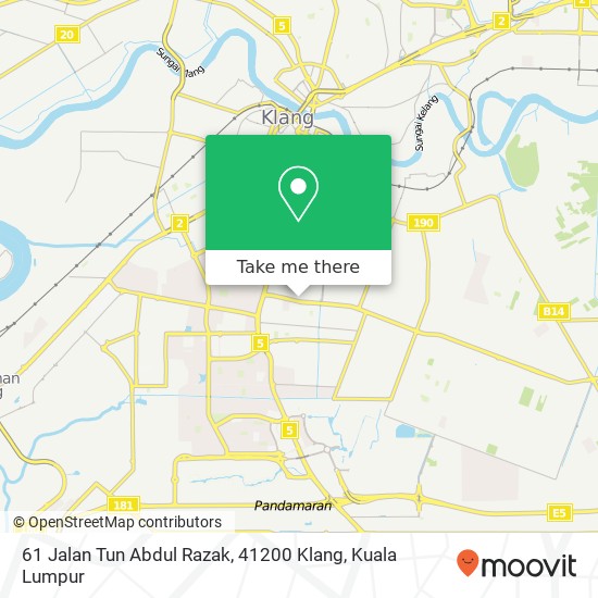 61 Jalan Tun Abdul Razak, 41200 Klang map