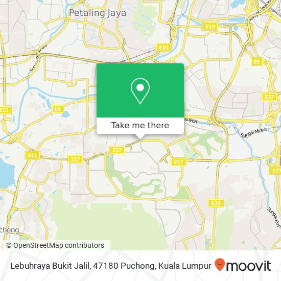 Peta Lebuhraya Bukit Jalil, 47180 Puchong