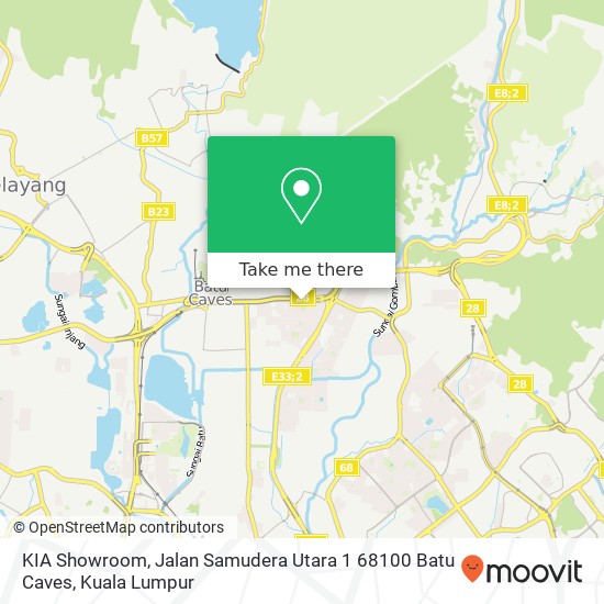 KIA Showroom, Jalan Samudera Utara 1 68100 Batu Caves map